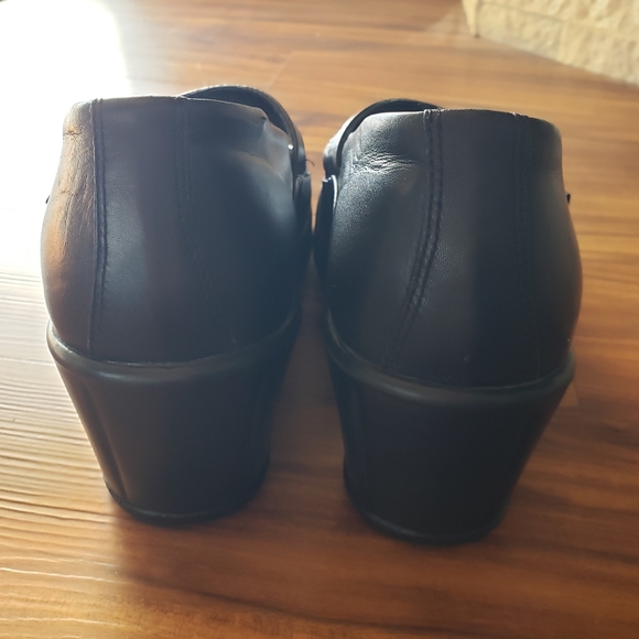 Dansko Babette Black Mary Jane Wedge Clog Shoes EU 40 - Picture 7 of 13